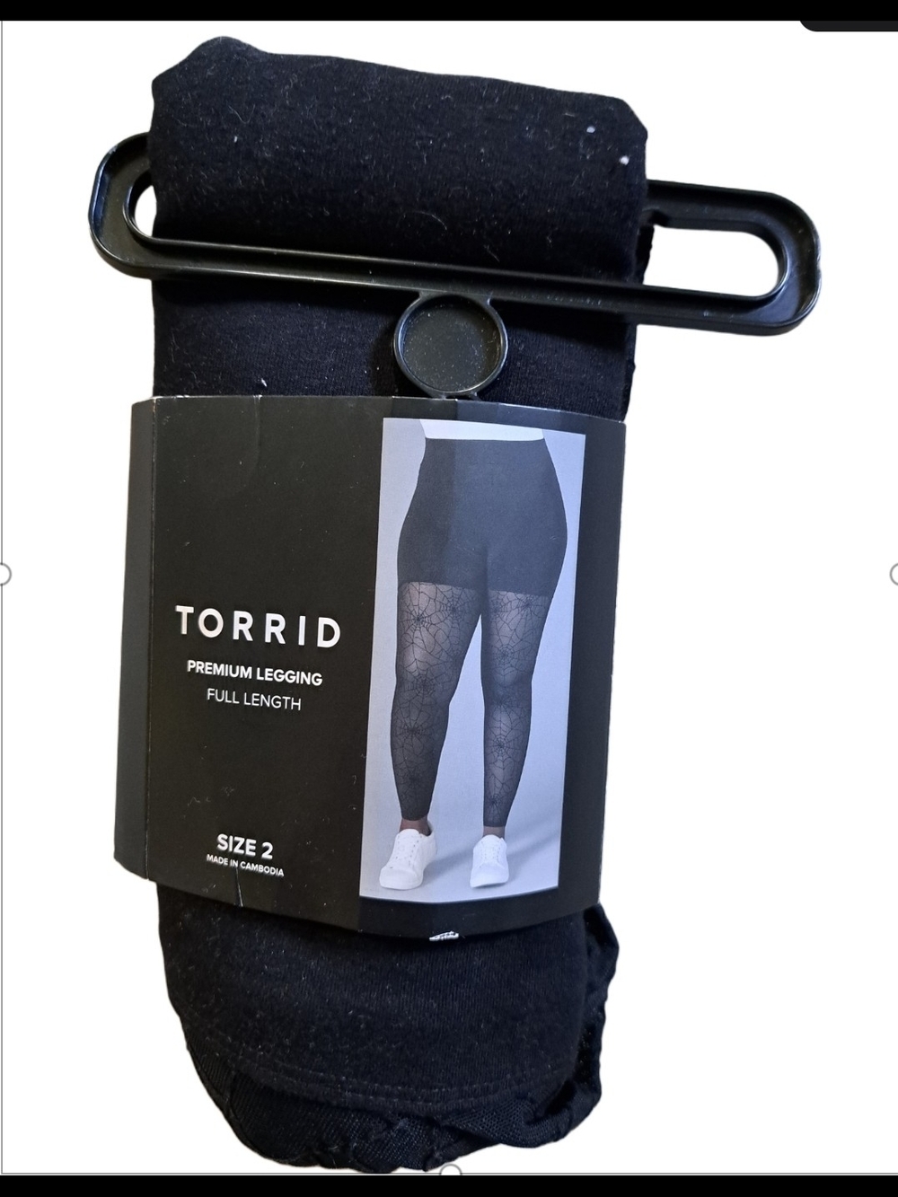 NWT TORRID SPIDER WEB HALLOWEEN SHEER LEGGINGS SZ 2X - Picture 2 of 4